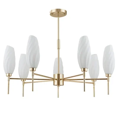 6518/7C MODERNI LN23 105 золотой Люстра потолочная G9 7*40W 220V SHIVON