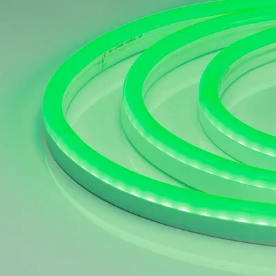 Гибкий неон ARL-NEON-2615GH-SIDE 230V Green (Arlight, 8 Вт/м, IP65)
