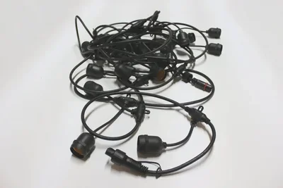 LED-2BLR-10M-20Е27-240V-Type-BL Гирлянда Белт-лайт IP65 10м, черные провод/20 патронов Е27. Neo-Neon