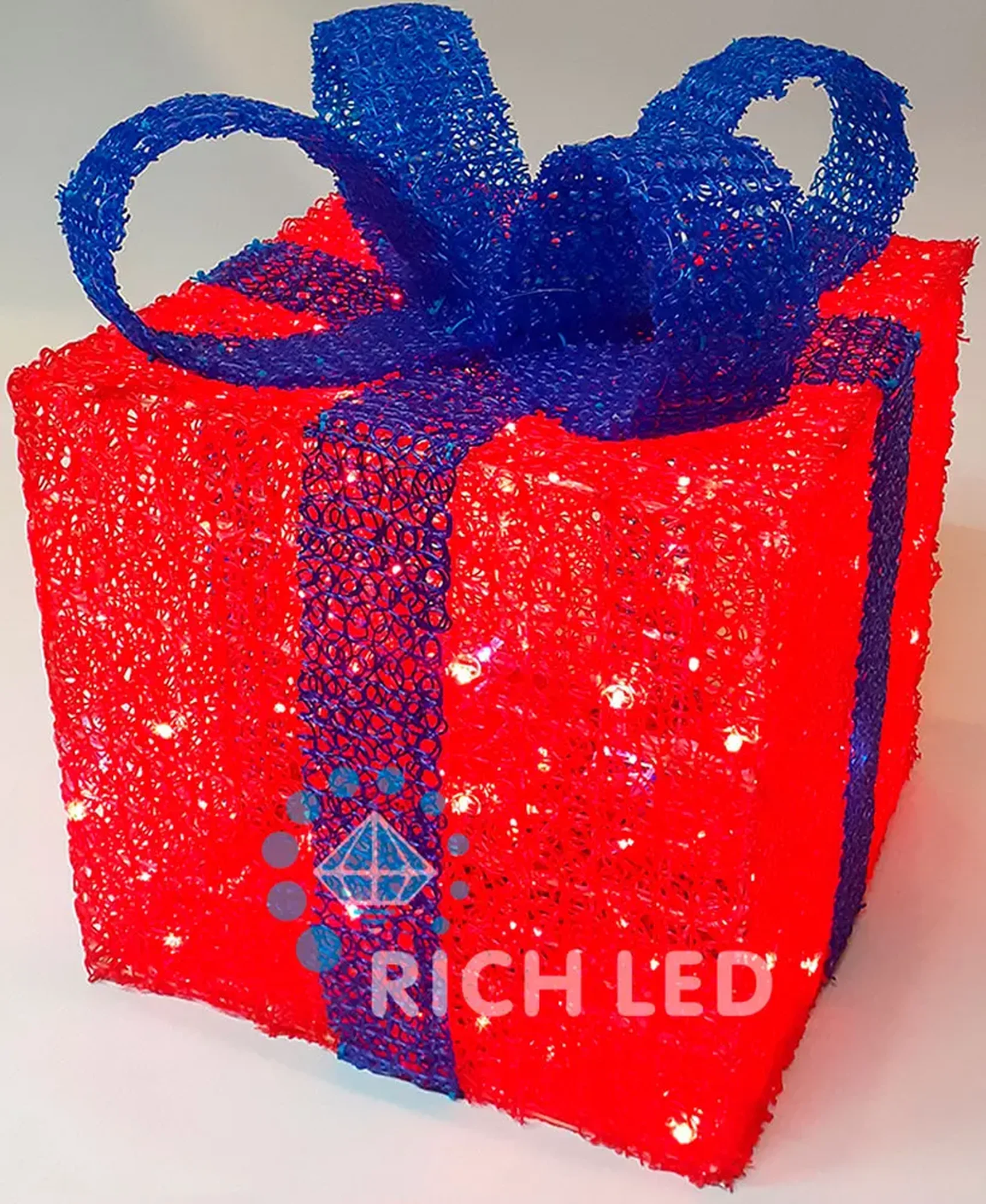 Светодиодная фигура Подарок 50х50см, RL-3D-GB50F-TG/R