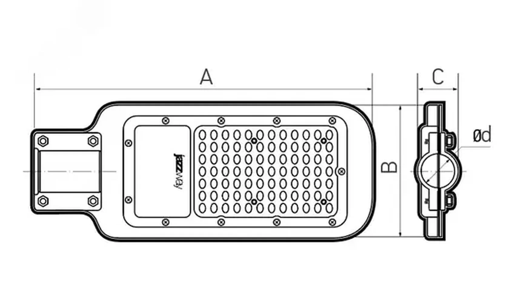 Светильник светодиодный консольный PSL 07 30w, 5041035