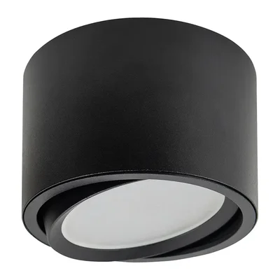 Светильник потолочный 12W, 230V, GX53, черный, HL361