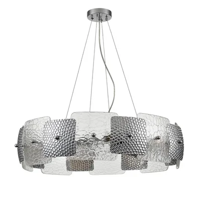 6588/8 MODERNI LN25 хром/тонированное стекло, металл/стекло Люстра подвесная E14 8*40W 220V LIBERTI