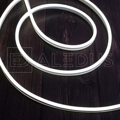 Гибкий неон ALEDUS, 220 В, 08х16 мм, бухта 10 м, белый, односторонний