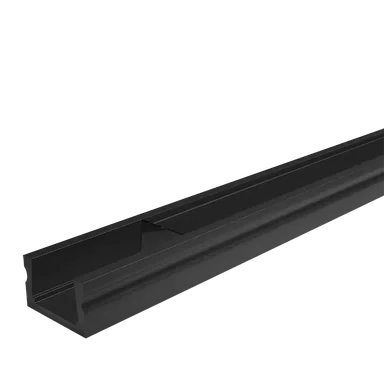 Профиль алюминиевый WOLTA WAP-S-16/6/2000-B накладной черный 6x16x2000мм