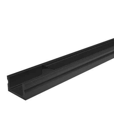 Профиль алюминиевый WOLTA WAP-S-16/6/2000-B накладной черный 6x16x2000мм