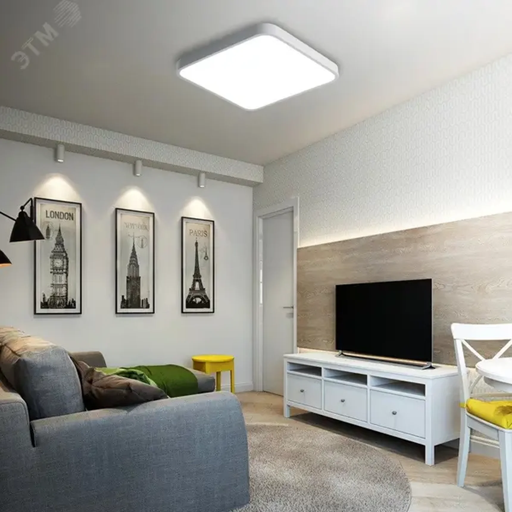 Светильник светодиодный потолочный PPB Scandic-S 72w DIM 3000-6500K WH IP20, 5037199