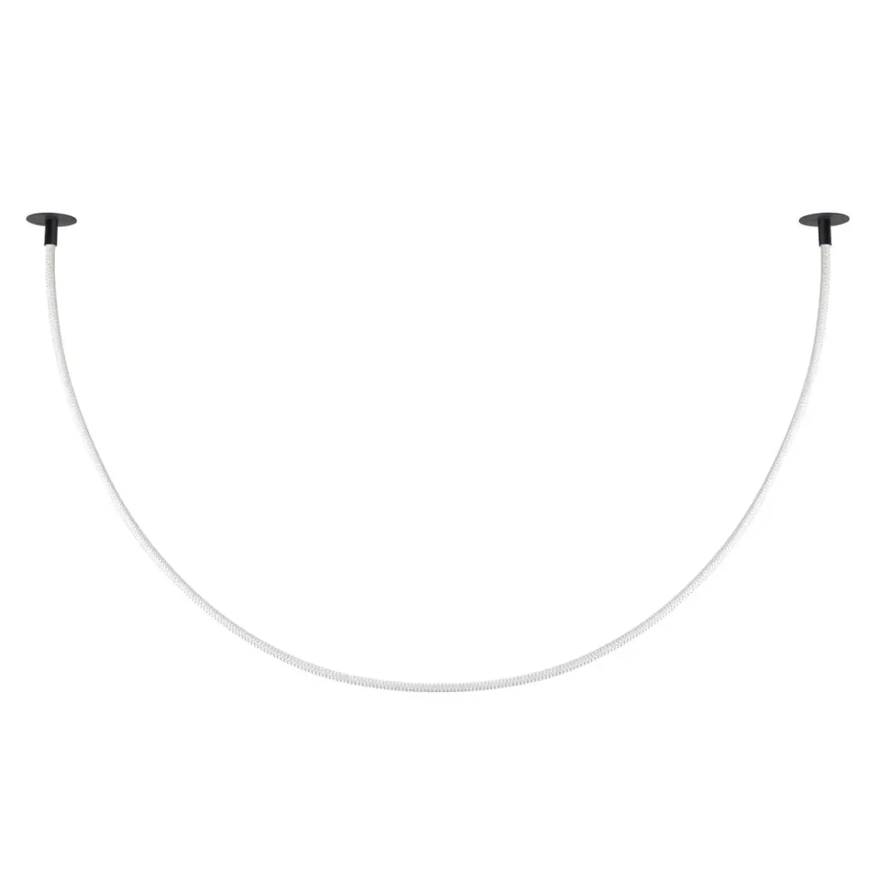 4391/40CL HIGHTECH ODL24 263 черный/металл/канат Потолочный св-к встраиваемый (2 крепления и крючок в комплекте) IP20 LED 40W 1580Лм 4000K CORDA