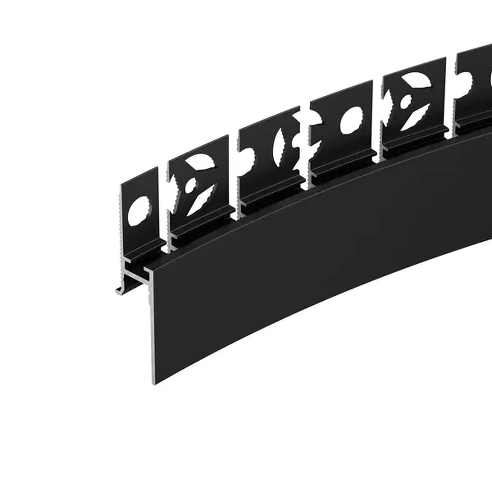 Профиль PLINTUS-FANTOM-BENT-H20-SIDE-2000 BLACK (Arlight, Алюминий), 043673