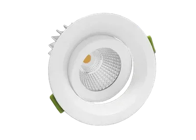 Встраиваемый ПОВОРОТНЫЙ светодиодный светильник Круглый 220 Вольт, 10 Ватт, 24, IP20, FLED-DL 006-10-3000К