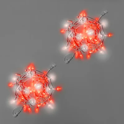 Светодиодная гирлянда INOXHUB Нить 10м, 100 LED, соединяемая, с мерцанием, 220В, IP65, белый резиновый провод 3.3мм, КРАСНАЯ