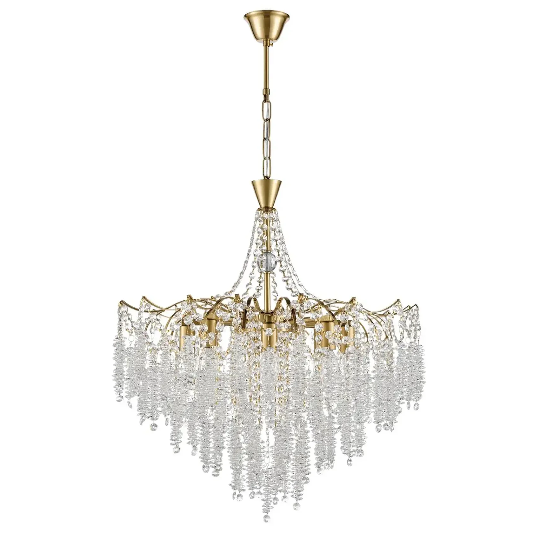 8243/8 CLASSI LN25 латунь металл/хрусталь Люстра подвесная E14 8*40W 220V KRISTINA