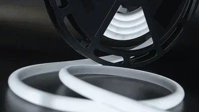 Термостойкая cветодиодная лента SMD 2835, 180 LED/м, 12 Вт/м, 24В , IP68, Цвет: Холодный белый, NE8180-24-12-W-68