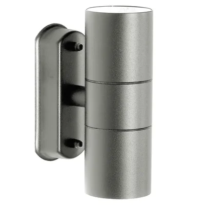 Светильник садово-парковый, 230V 2*GU10, DH0704, серый (на стену)