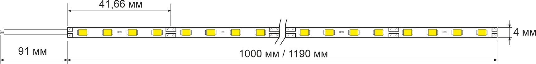 Светодиодная линейка KSR-4M96-11W85K-33