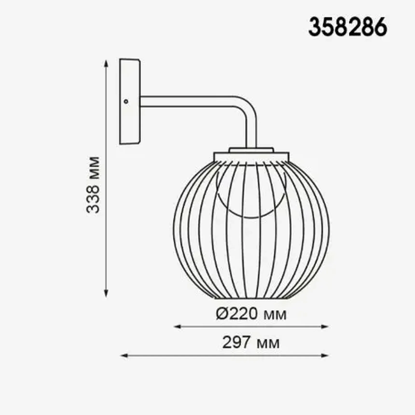 Уличный светодиодный настенный светильник Novotech Carrello 358286