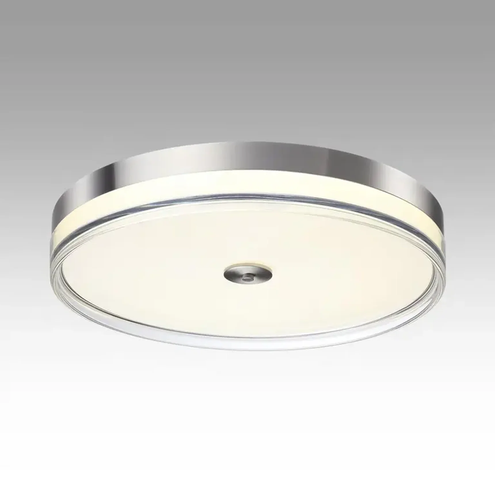 7727/112L MITRA LED SN Светильник металл/акрил/никель/прозрачный LED 112Вт 4000K D500 IP20 ETERNA