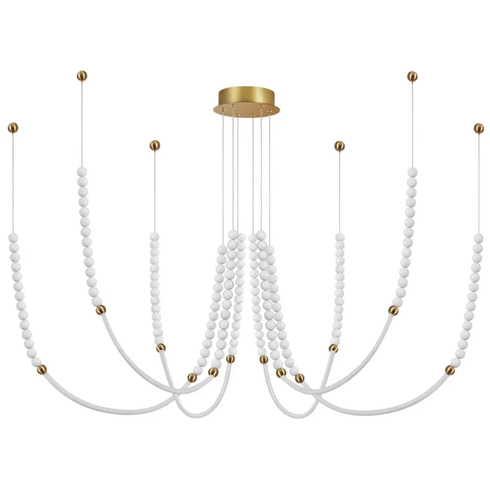 6639/70L HIGHTECH ODL24 291 металл/античная бронза/разноветн. бусы из акрила/акрил Люстра IP20 LED 70W 3500K 220V MONELLA