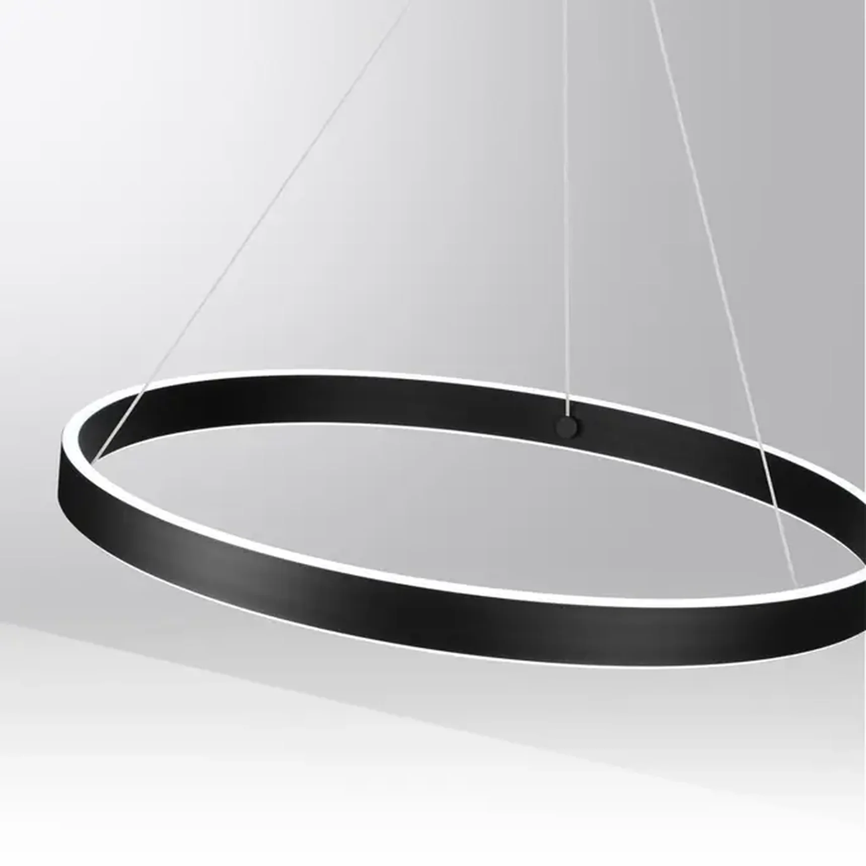 359450 OVER NT24 000 черный Светильник подвесной диммир. со сменой цв.темпер. (пульт ДУ/прилож. Smart Life) IP20 LED 50/12W 85-265V 3000-6000К SOTTO