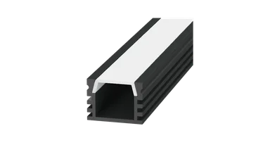 Профиль алюминиевый SWG, накладной, черный, SF-1612-BL