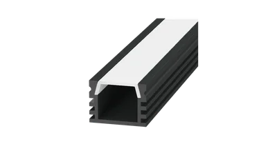 Профиль алюминиевый SWG, накладной, черный, SF-1612-BL