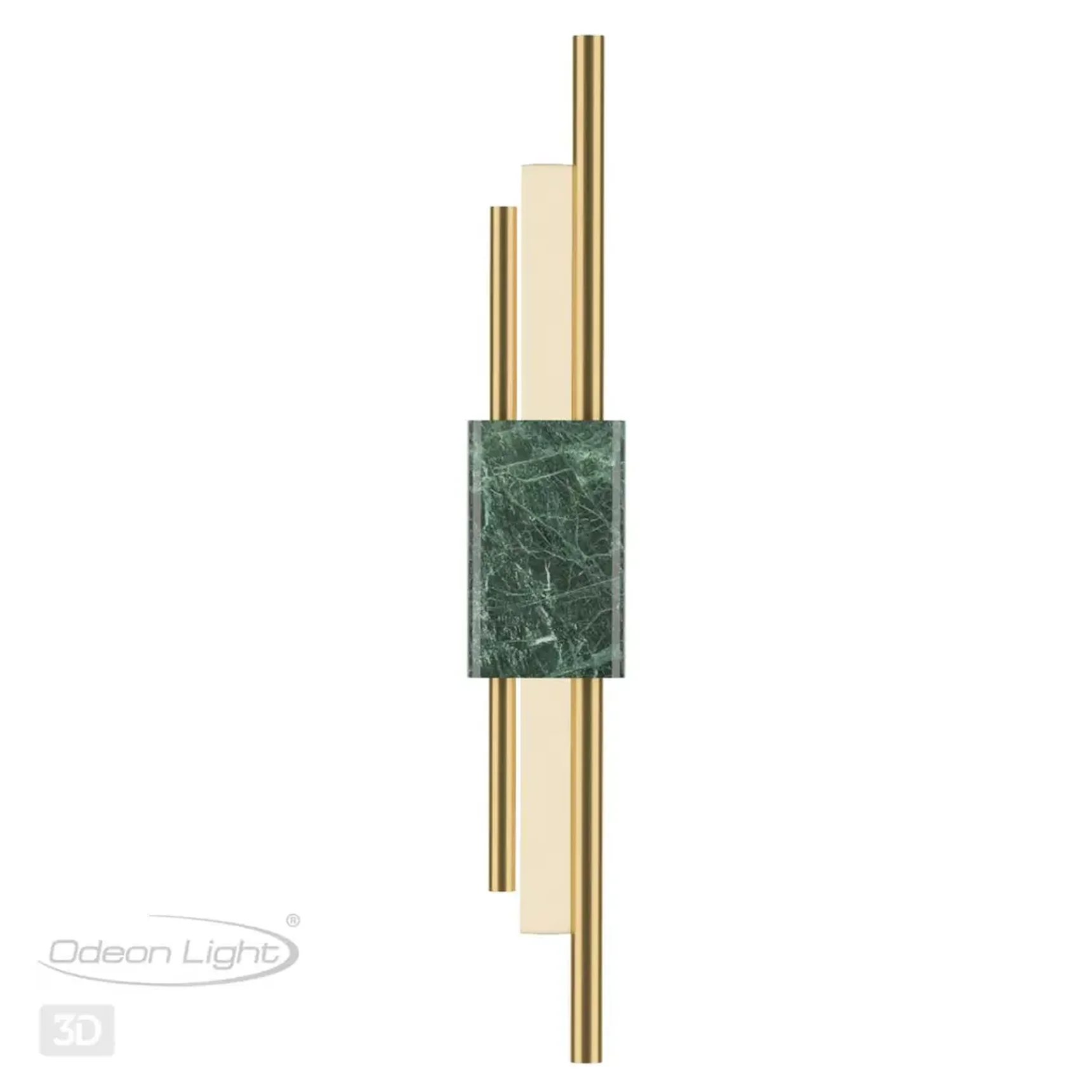 4360/10WL MIDCENT ODL23 221 изумрудный мрамор/золотистый металл Настенный св-к IP20 LED 10W 645Лм 3000K MARMI
