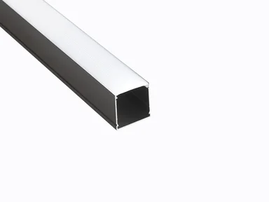 Профиль накладной LEDS POWER СПН3030 алюм. черный с призм.рассеивателем 2м 008509