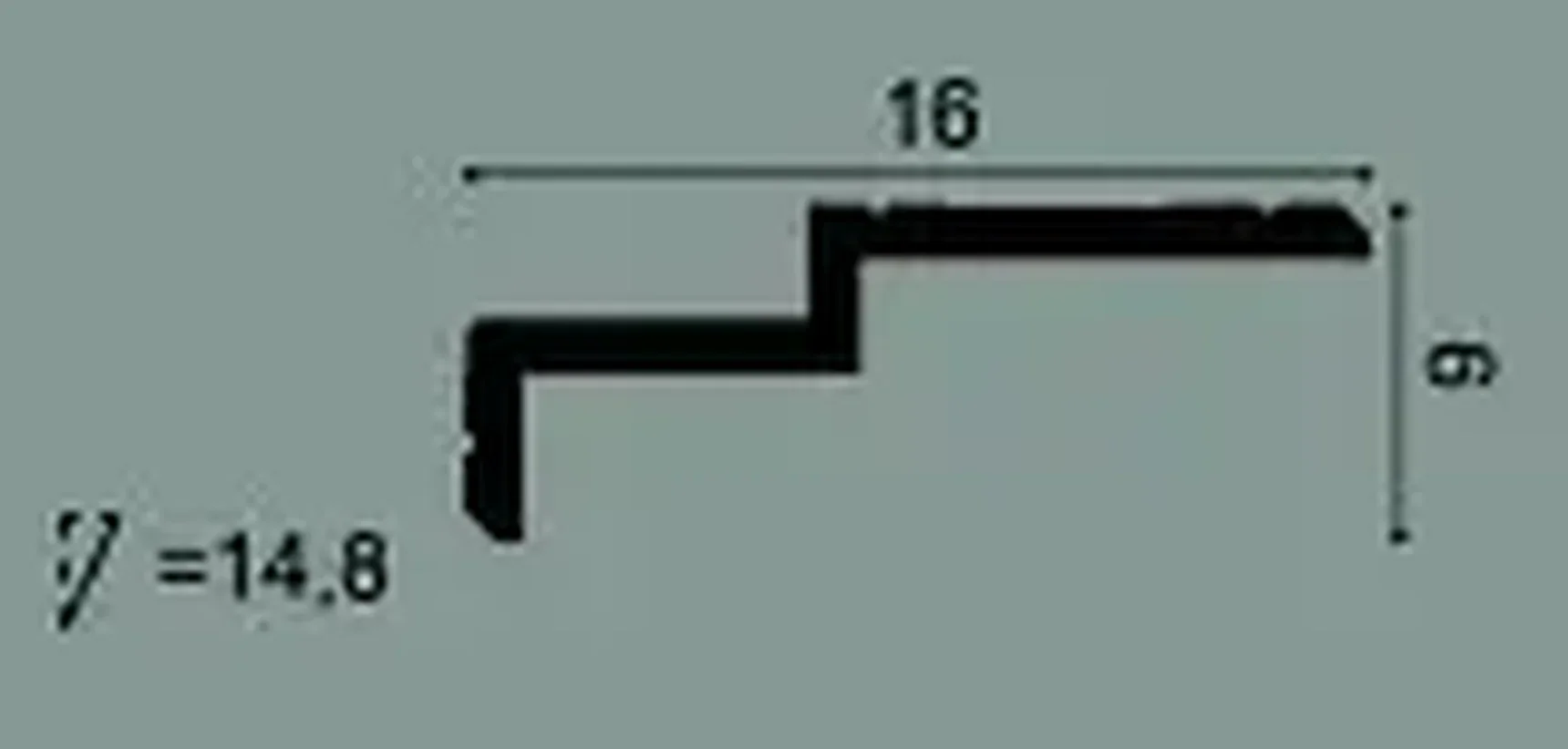 Профиль для нижней подсветки C391 STEPS