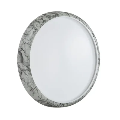7638/DL COLOR SN 84 Светильник пластик/бел. мрамор LED 48Вт 4000K D410 IP43 MRAMO WHITE