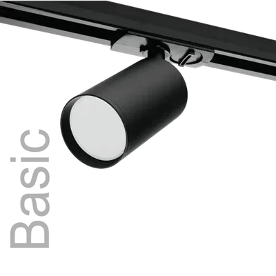 Трековый светильник WOLTA WTL-GU10/02B под лампу GU10 Чёрный BASIC