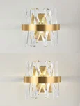 LED LAMPS 81113/1W Светодиодное бра нимб с моб. приложением 35W, золото, LED 43821