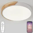 LED LAMPS 81181 Светодиодный светильник люстра с пультом ДУ, моб. приложением 120W, белый, LED 44243