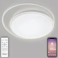 LED LAMPS 81186 Светодиодный светильник люстра с пультом ДУ, моб. приложением 140W, белый, LED 44017