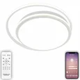 LED LAMPS 81186 Светодиодный светильник люстра с пультом ДУ, моб. приложением 140W, белый, LED 44017