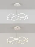 LED LAMPS 81284 Светодиодная Smart люстра нимб 140W с системой умного дома, белая, LED 43646