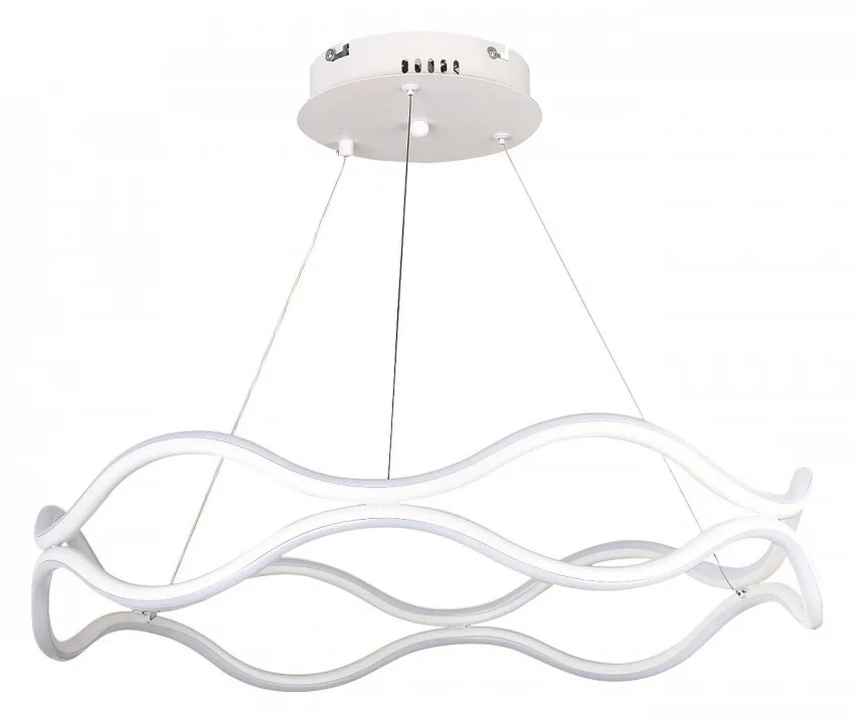LED LAMPS 81284 Светодиодная Smart люстра нимб 140W с системой умного дома, белая, LED 43646