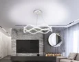 LED LAMPS 81284 Светодиодная Smart люстра нимб 140W с системой умного дома, белая, LED 43646