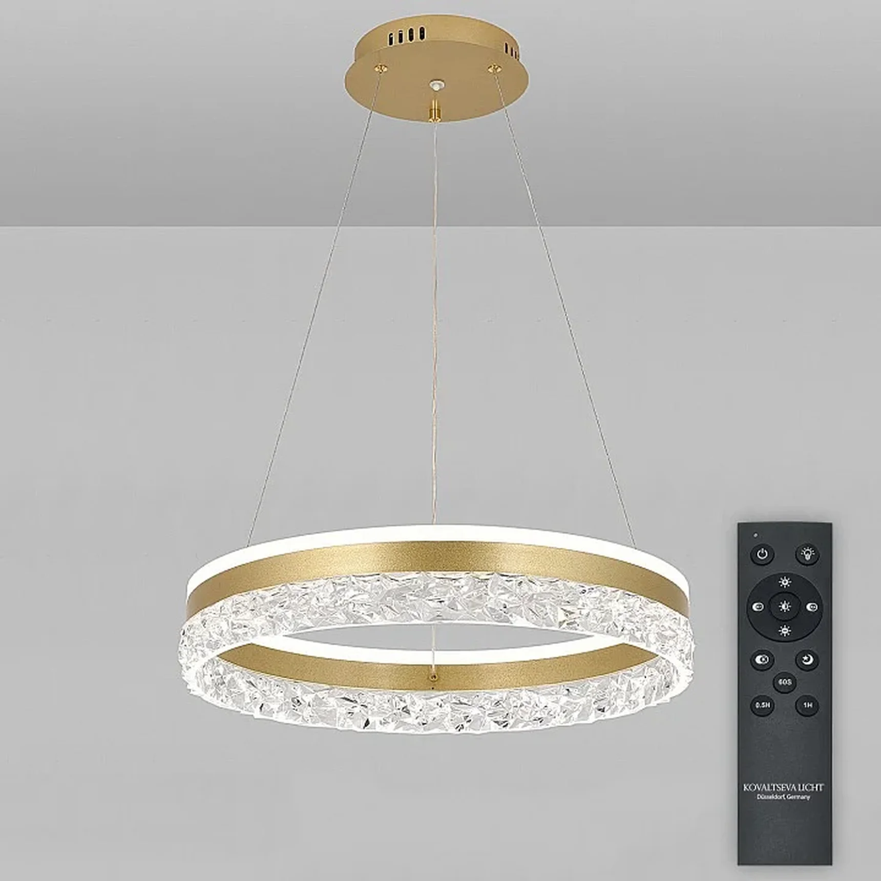 Светодиодная люстра нимб с пультом ДУ 120W, золото, LED 44701 LED LAMPS 81482