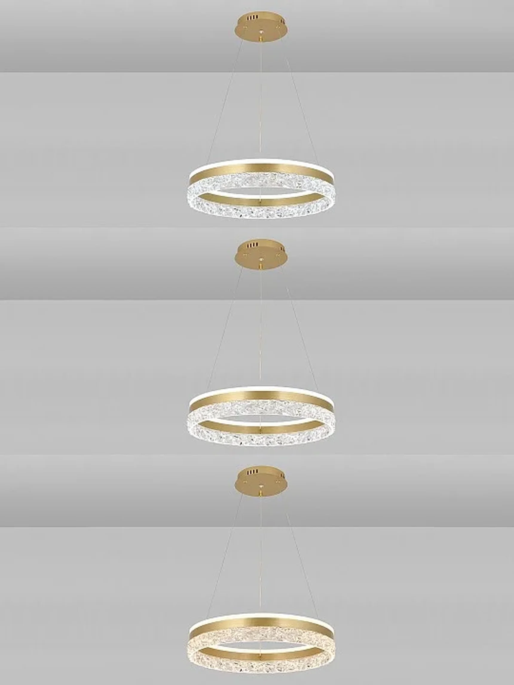 Светодиодная люстра нимб с пультом ДУ 120W, золото, LED 44701 LED LAMPS 81482