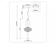 Светильник светодиодный подвесной LH11008 BK/FR черный/белый матовый 24W 3000K D220*570