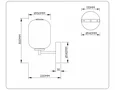 Светильник светодиодный настенный LH11039 BK/MG черный/мраморно-серый 8W 3000K 150*220*300