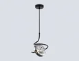 Светильник подвесной LH15001 BK/SM черный/дымчатый G9 max 40W D190*1400