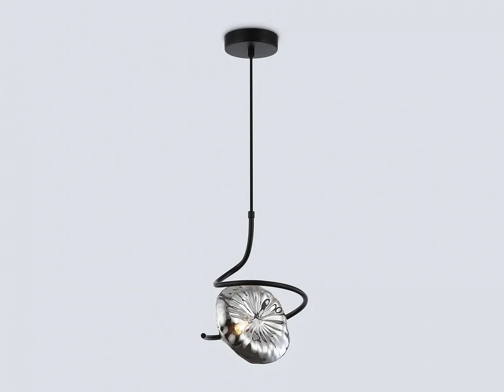 Светильник подвесной LH15001 BK/SM черный/дымчатый G9 max 40W D190*1400