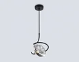 Светильник подвесной LH15001 BK/SM черный/дымчатый G9 max 40W D190*1400