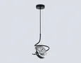 Светильник подвесной LH15001 BK/SM черный/дымчатый G9 max 40W D190*1400