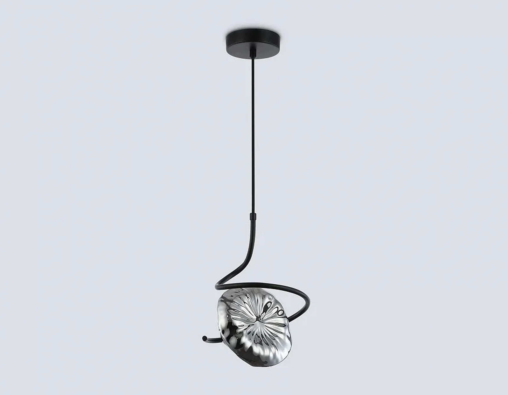 Светильник подвесной LH15001 BK/SM черный/дымчатый G9 max 40W D190*1400