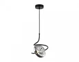 Светильник подвесной LH15001 BK/SM черный/дымчатый G9 max 40W D190*1400