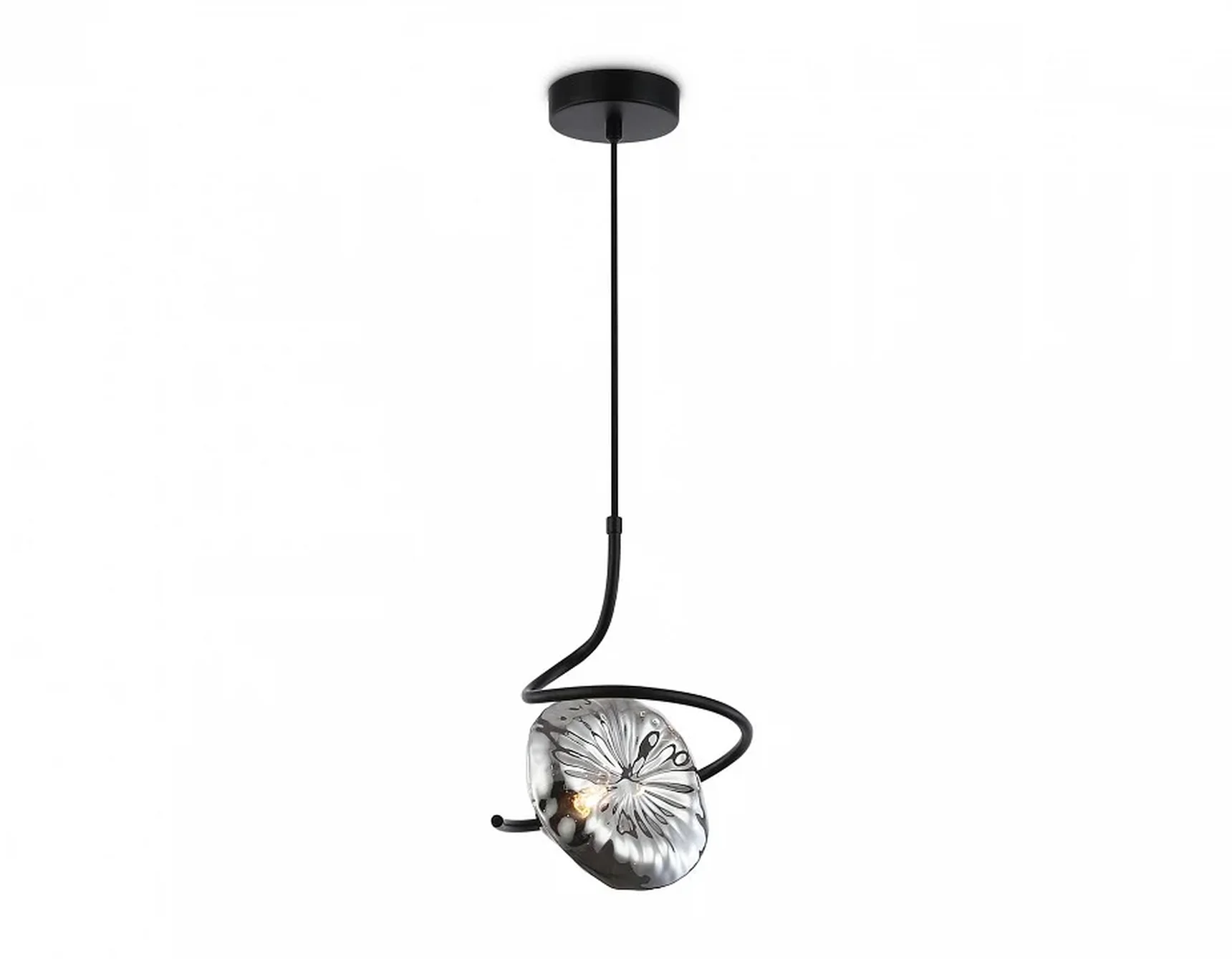 Светильник подвесной LH15001 BK/SM черный/дымчатый G9 max 40W D190*1400
