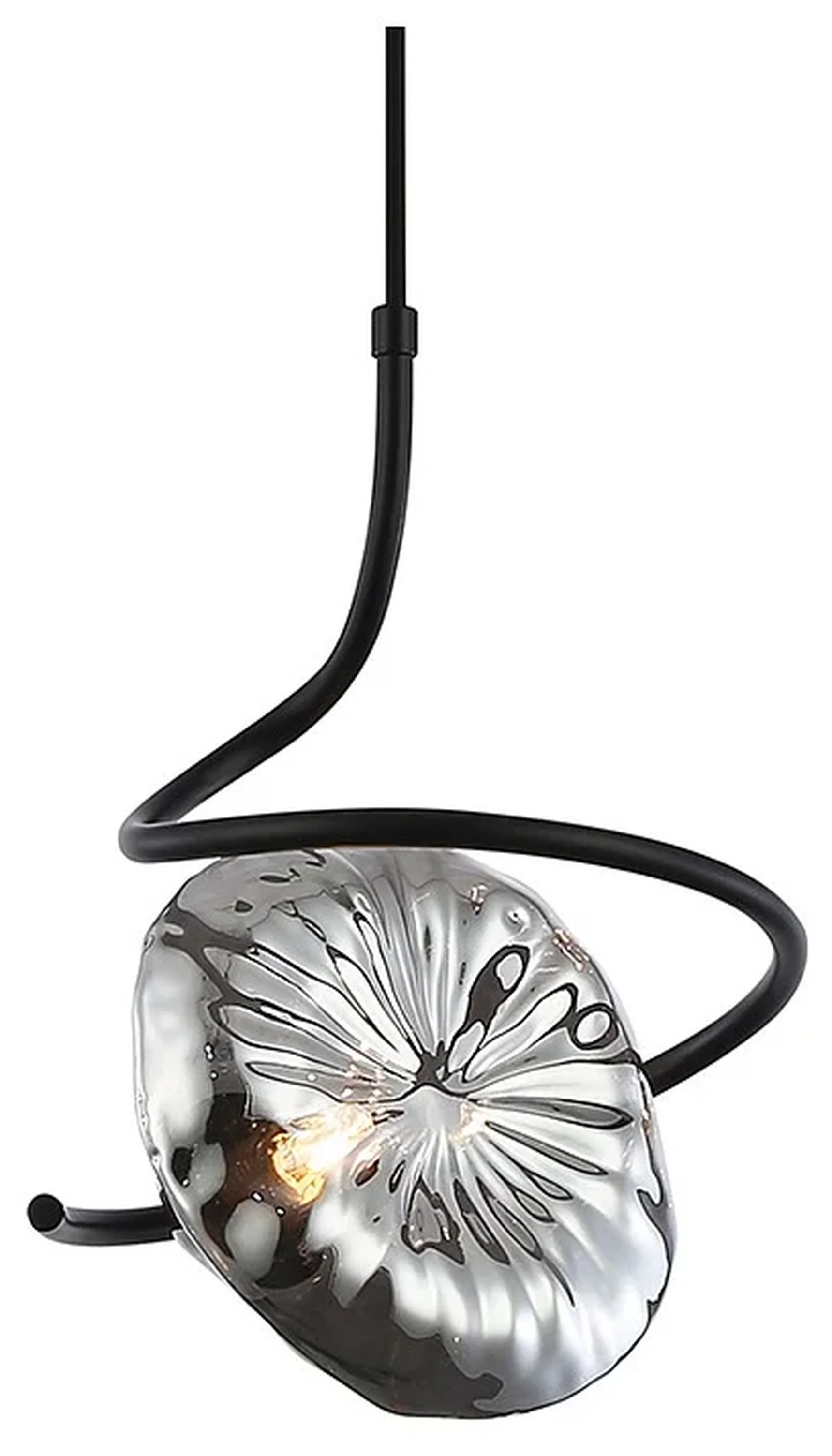 Светильник подвесной LH15001 BK/SM черный/дымчатый G9 max 40W D190*1400