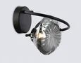 Светильник настенный LH15005 BK/SM черный/дымчатый G9 max 40W 195*210*170